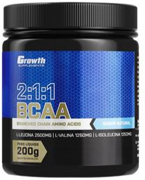 BCAA (2:1:1) (200g) (em pó) - Growth Supplements